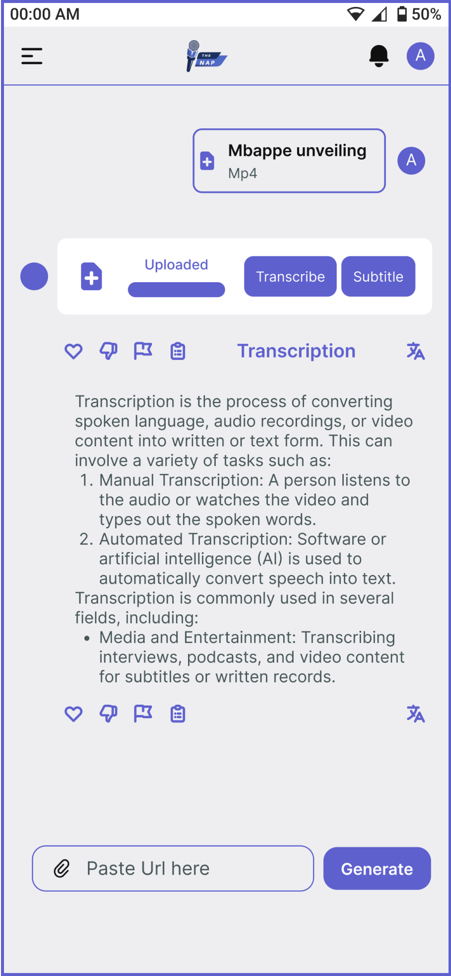 Transcription Image for Small Screens